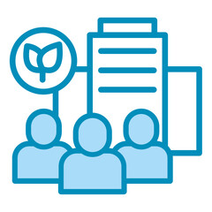 Social Enterprise  Icon Element For Design	