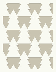 Obraz premium Snowflakes, Layered Merry Christmas card. Paper cut out design. Shadow box style. 3D design.