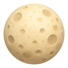 3d illustration of a toy moon in space cosmos transparent png galaxy view