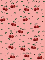 Cherry seamless pattern