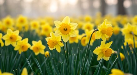 Obraz premium Golden Hour Daffodils