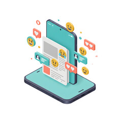 スマホ画面、鮮やか色彩で飛び出す感情表現