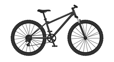 Fototapeta premium Mountain Bike Isolated on White, Cycling Equipment