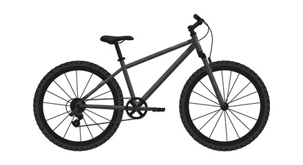 Fototapeta premium Mountain Bike Isolated on White Adventure Cycling