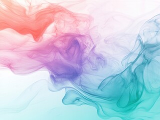 Obraz premium Abstract smoke art with vibrant colors blending seamlessly in a mesmerizing dance of light and shadow ethereal backdrop studio shot