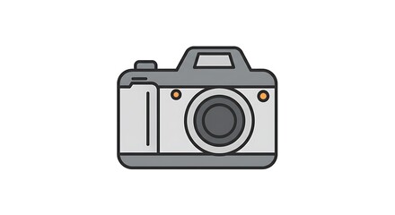 Camera Icon Illustration of Photography Device