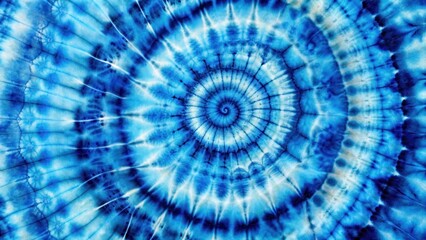 Fototapeta premium Colorful blue spiral tie dye wallpaper pattern with swirling shapes and organic texture, blue, colorful
