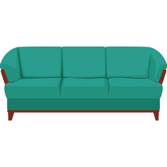 Modern Sofa Flat Illustration
