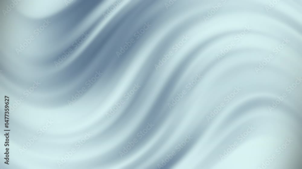 Poster soft blue and white abstract waves create a smooth flowing pattern with a calming effect, abstract t
