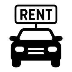 Car rental icon on white background vector
Vector travel icon