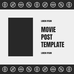 Movie Post Template Design for Film Promotions