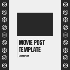 Movie Post Template Design for Film Promotions