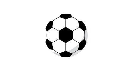 Obraz premium Soccer Ball with Classic Black and White Pattern