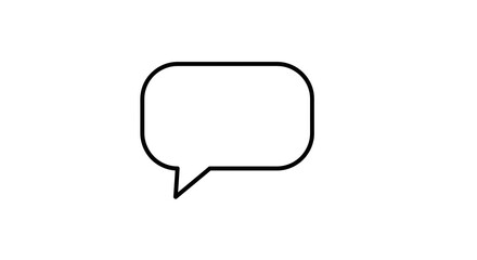 Fototapeta premium Speech Bubble Icon Illustration Message, Chat and Communication Concept