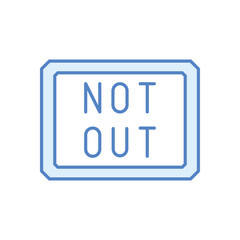 Not Out Vector icon