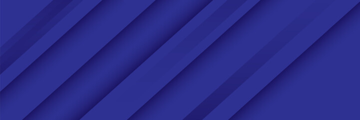 Obraz premium Modern abstract blue background with diagonal line. Simple graphic design element. Futuristic concept. Horizontal banner template with space for your text.