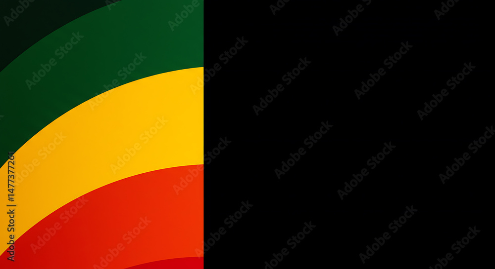 Poster abstract curved color bands pattern background for web design and social media graphics