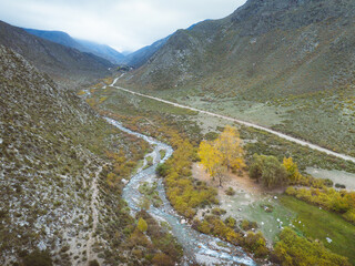 mountain road in the mountains
