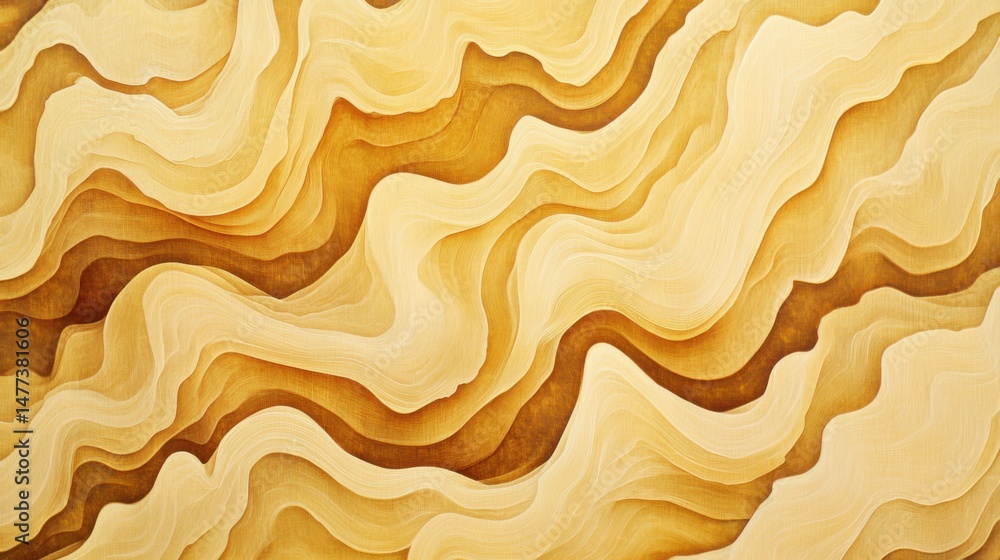 Poster abstract sand dune texture close up topography patterned background in beige and brown tones wavy li