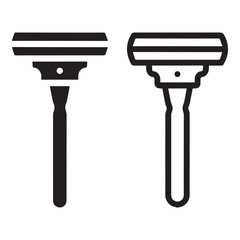 Shaving Tools Collection Icon. Manual Shaving Tools Illustration. Razor.
