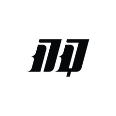 NQ monogram logo design letter text name symbol monochrome logotype alphabet character simple logo