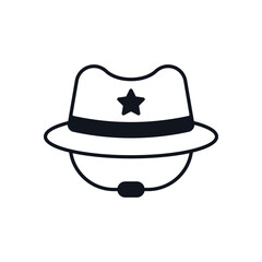 Umpire Hat Vector icon