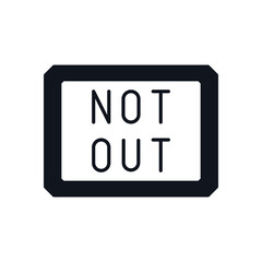 Not Out Vector icon