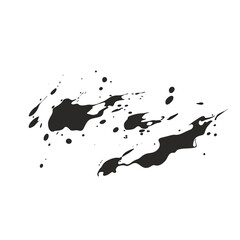 Obraz premium Dynamic black ink splatter on transparency background creates abstract and artistic effect, perfect for creative projects or backgrounds. splatter pattern adds sense of movement and energy