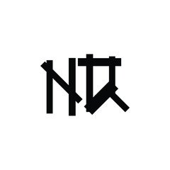 NQ monogram logo design letter text name symbol monochrome logotype alphabet character simple logo