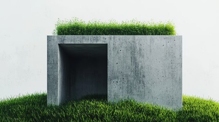 Monochrome Box with Garden Roof Insert
