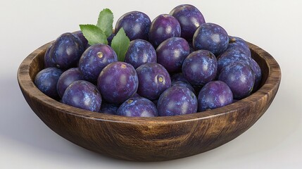 Fototapeta premium bowl of plums