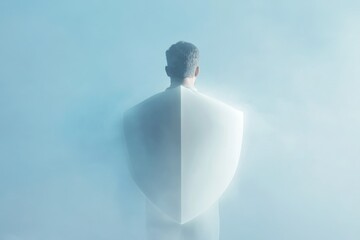 Ai ethics and human protection concept imagery for modern design