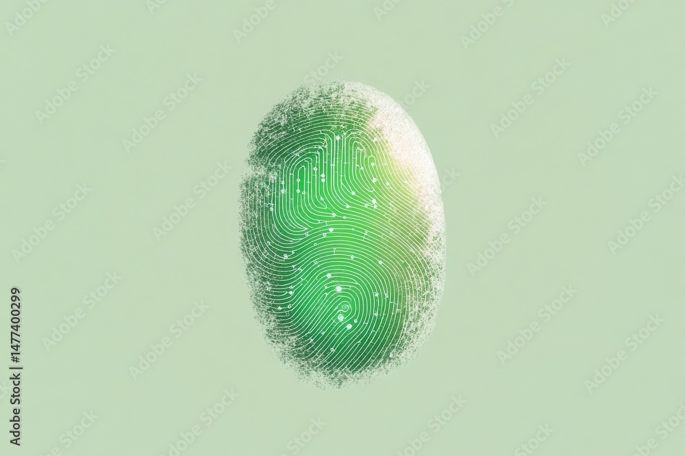 Poster ai ethics and digital identity concept design for technology and security projects
