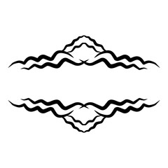 An enigmatic black canvas, an abstract expression of minimalist aesthetics