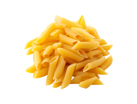 Punning penne pasta isolated on a transparent background - Powered by Adobe