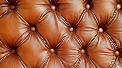 Fototapeta premium A close-up of textured brown leather.