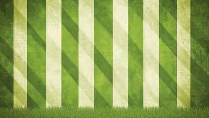 Vertical stripes of light and dark green,  with a textured background,  and a grassy bottom border