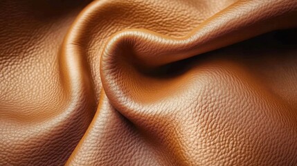 A close-up of textured brown leather.