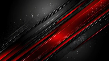 Abstract red black tech lines digital background design