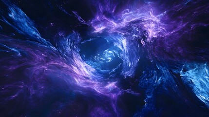 Dynamic Abstract Internet Waves in Dark Background for Digital Innovation