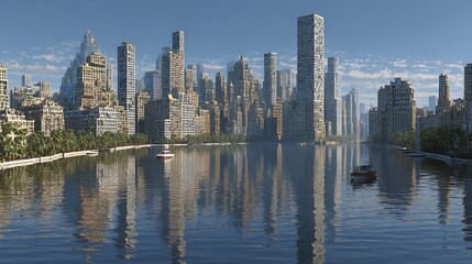 Obraz premium Modern city of new york