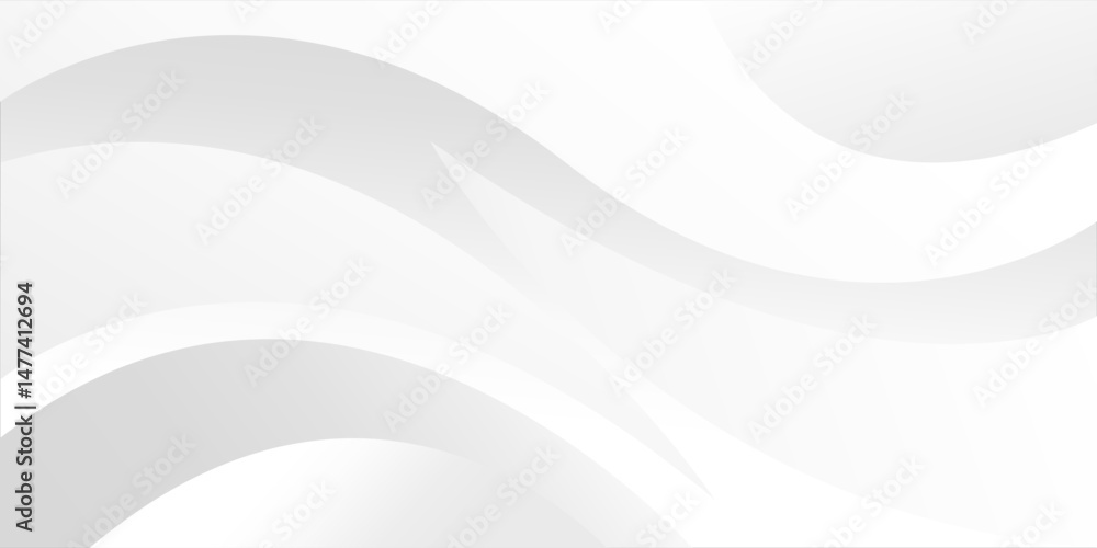 Aufkleber white background abstract with gradient color and artistic dynamic line decoration design