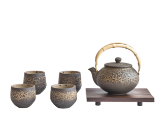 Isolated Ceramic Tea Set
