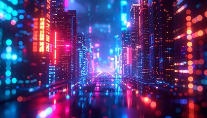 night city lights background 