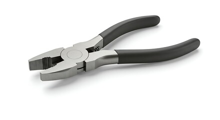 Obraz premium Metal Pliers Isolated on White Background for Cutting Gripping and Repairing Heavy Duty Tools Used in Construction and Maintenance Projects Home Improvement and Crafts