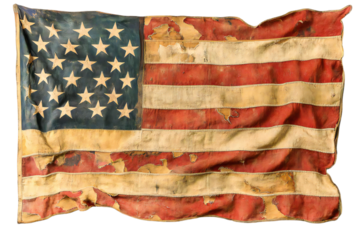 Vintage USA Flag 4th of July Patriotic day