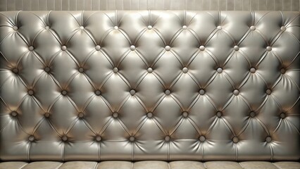 Elegant Tufted Upholstery A Luxurious Textured Background of Beige Leatherette with Button Detailing