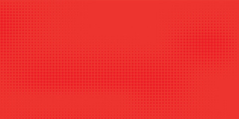 Abstract dots halftone red color pattern gradient texture with technology digital background.