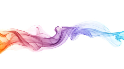 Elegant Smokey White Background with Transparent Colors Isolate