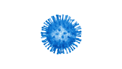 Microscopic View of a Coronavirus Particle  Detailed 3D Render